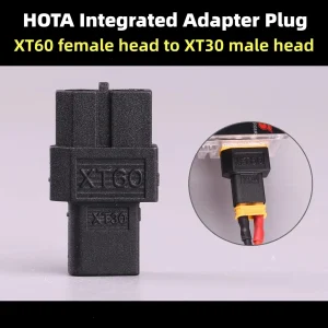 HOTA Integrated Adapter Plug XT60 Female Head to XT30 Male Head LiPo Battery Charging Adapter Plug
