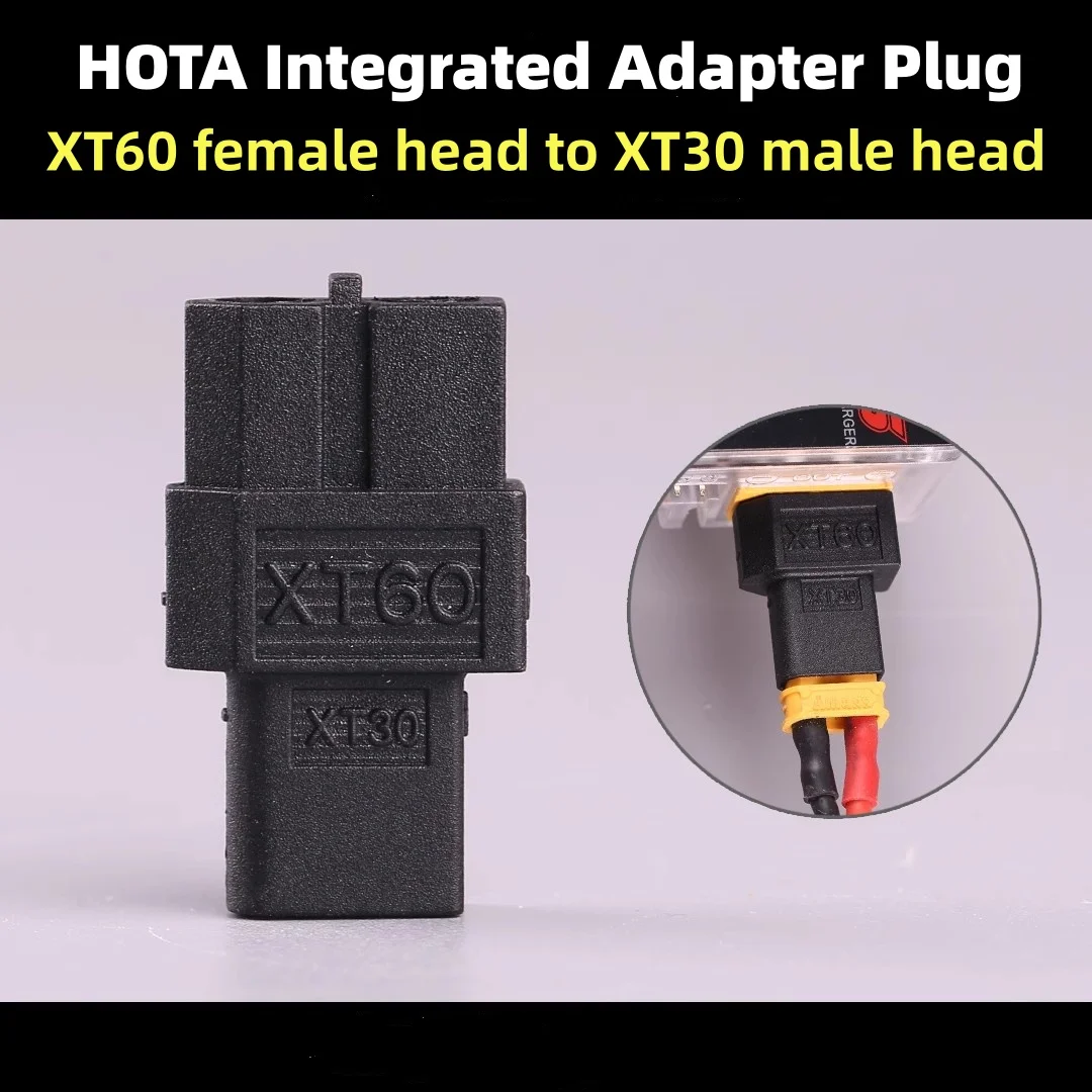 HOTA Integrated Adapter Plug XT60 Female Head to XT30 Male Head LiPo Battery Charging Adapter Plug