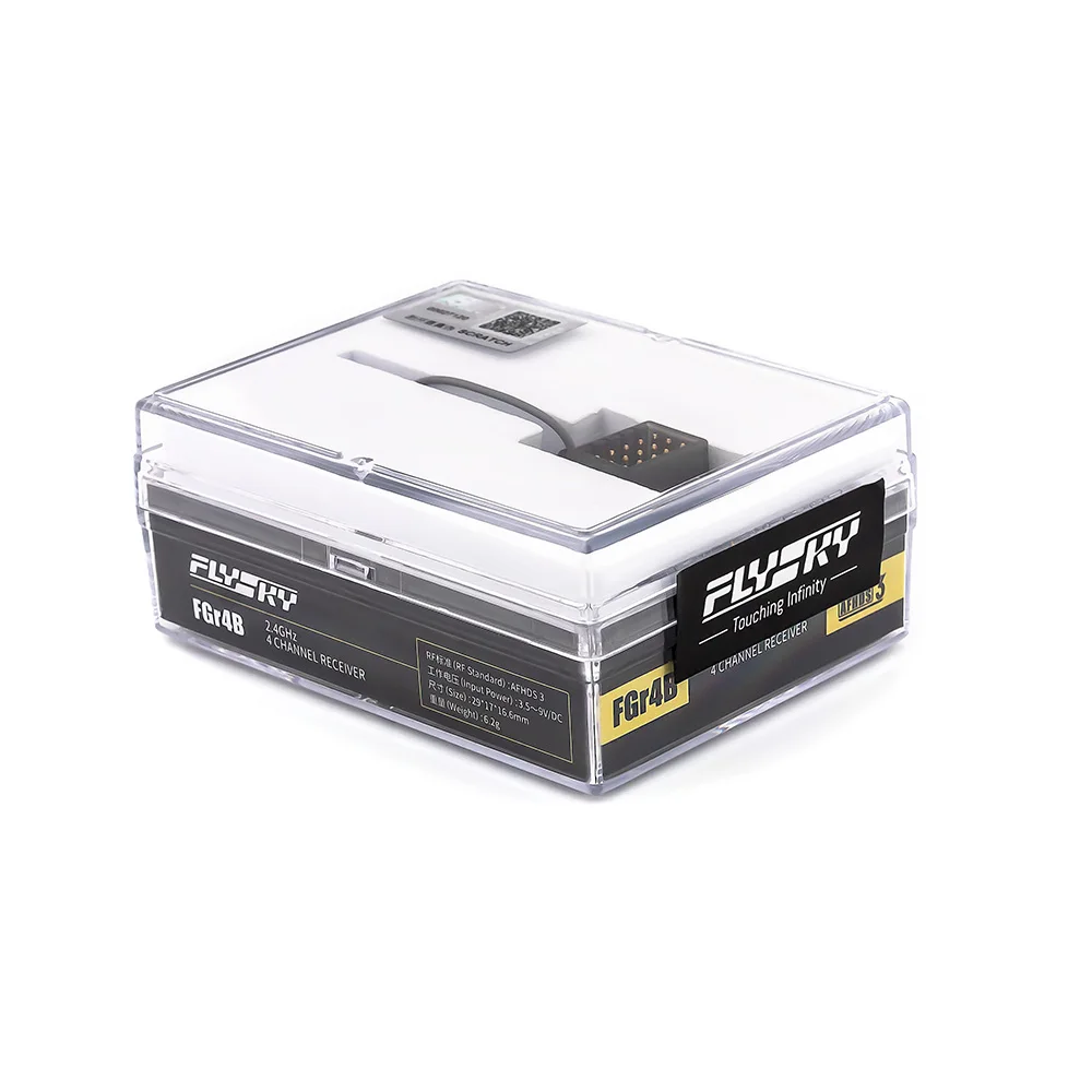 FlySky FGr4B 2.4GHz 4CH AFHDS 3 Micro Mini RC Receiver PWM/PPM/i-bus/S.BUS/i-bus2 Output for PL18 NB4 NB4 Lite NB4 RC Car Boat - Image 4