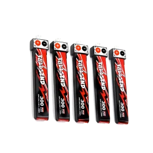 iFlight 5pcs Fullsend 1S HV 300mAh 40C Lipo Battery with JST-PH2.0 Charge Plug for Alpha A65 Tiny Whoop drone part