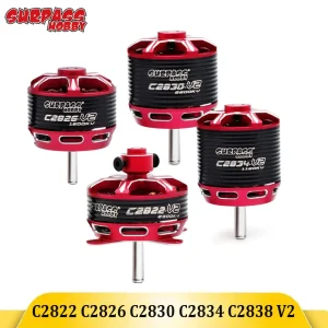 Surpass Hobby C2822 C2826 C2830 C2834 C2838 V2 2-3S 2-4S 14-pole Outrunner Brushless Motor For Fixed-wing Aircraft Airplane