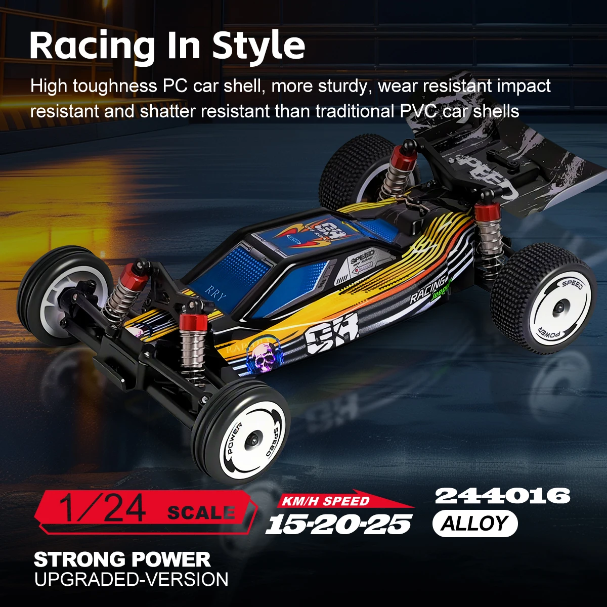 WLtoys 244016 1:24 RC Car 2.4G With DIY Lighting Electric High-Speed Competitive Racing Car Remote Control Toy For Kid Gift - Image 2
