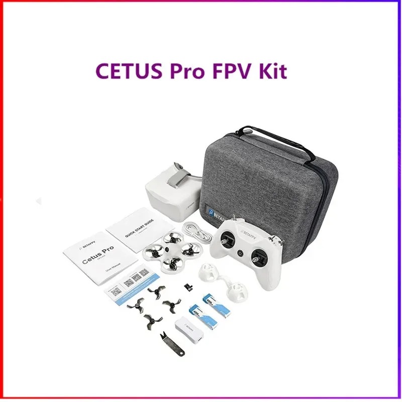 BETAFPV Cetus Pro FPV Kit Brushless VR02 Goggles Literadio2 SE Transmitter BT2.0 1S Battery