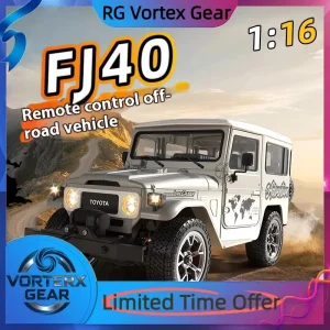 Vortex Gear Hg4-211 Fj40 1:16toyota Model Car Metal Shock Absorber Four-Wheel Drive Off-Road Model Boy Gift Remote Control Car