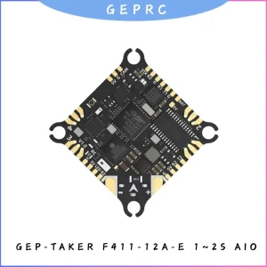 GEPRC TAKER F411 AIO Flight Controller 4in1 12A ESC with BMI270 Gyro ELRS 3.0 for 1-2S Cinewhoop Drone, 25.5x25.5mm FPV Racing