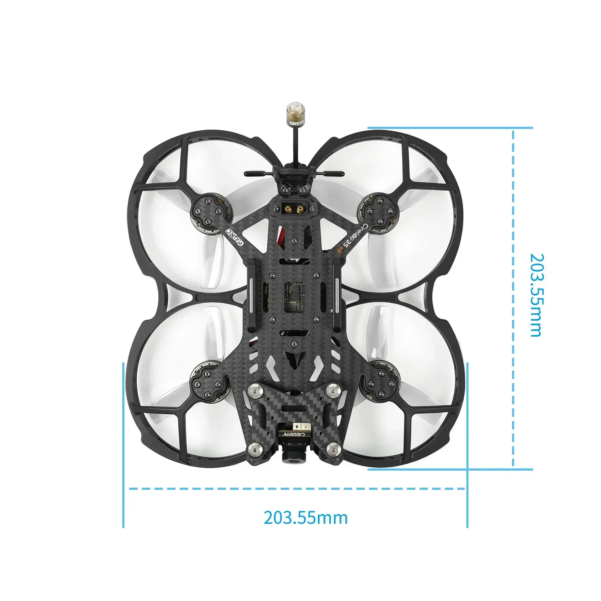 GEPRC CineLog35 V2 3.5inch Cinewhoop Quad - GEP-F722-45A AIO V2 Caddx Ratel2 2105.5 2150KV 6S - Image 5