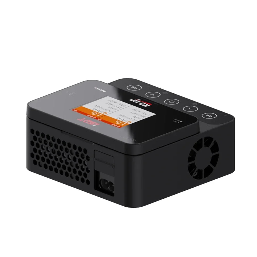 ISDT K2 ZIP AC 200W / DC 500Wx2 Dual Channel Smart Charger with 2.8 Inch IPS LCD Screen for 1~8S LiFe Lilon LiPo 1~7S LiHv ULiHv - Image 3