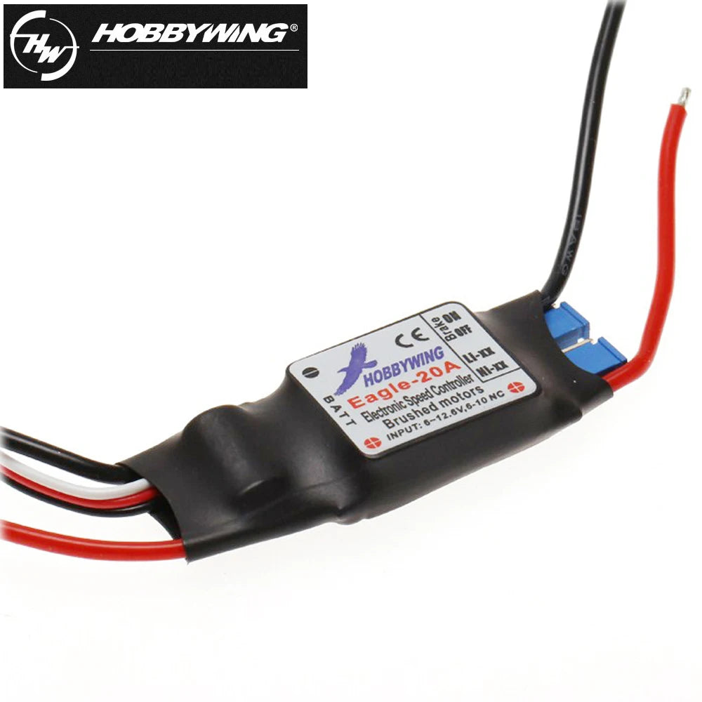 Hobbywing Eagle 20A/30A 2-3S 1A/5V BEC Brushed ESC Speed Controller For RC Airplane Plane 370 380 390 280 270 Model Toys - Image 2
