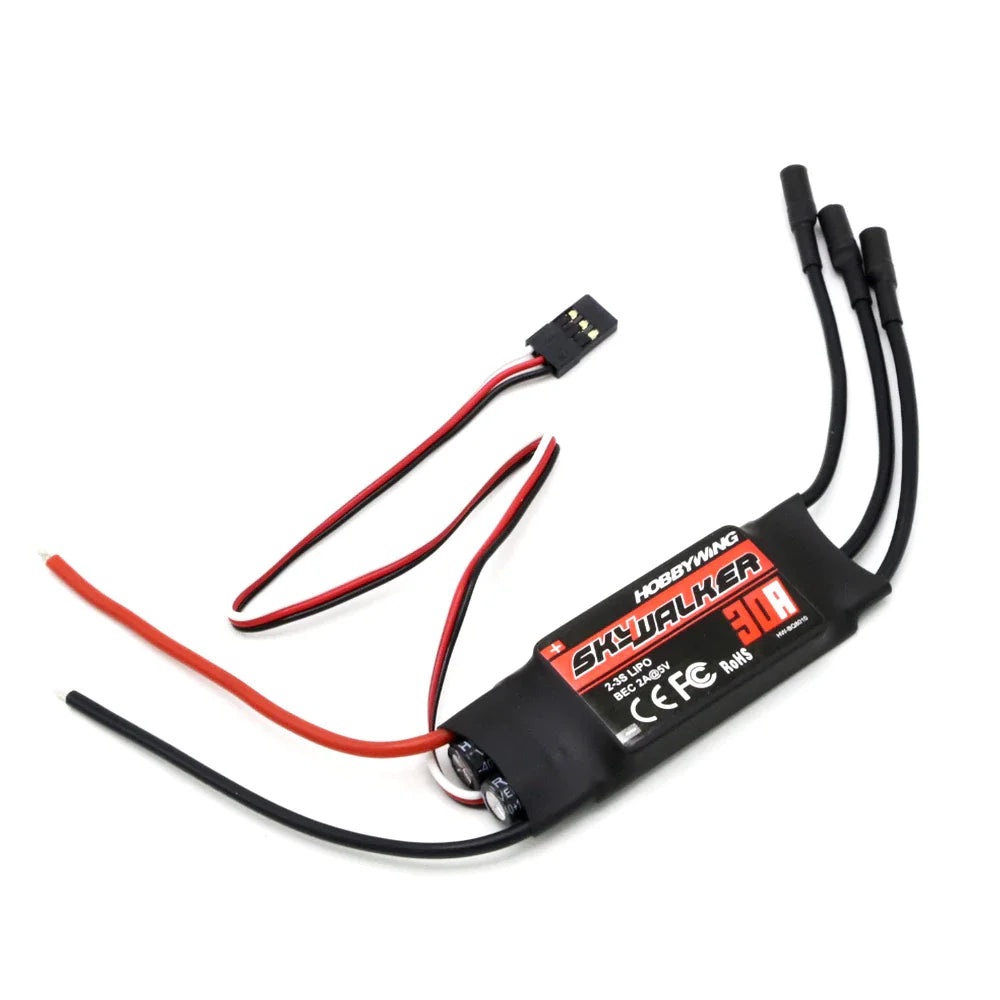 Hobbywing SKYWALKER ESC 2 - 6s 15A/20A/30A/40A/50A/60A/80A Build in bec UBEC Brushless RC heliCopter airplane Quadcopter - Image 8