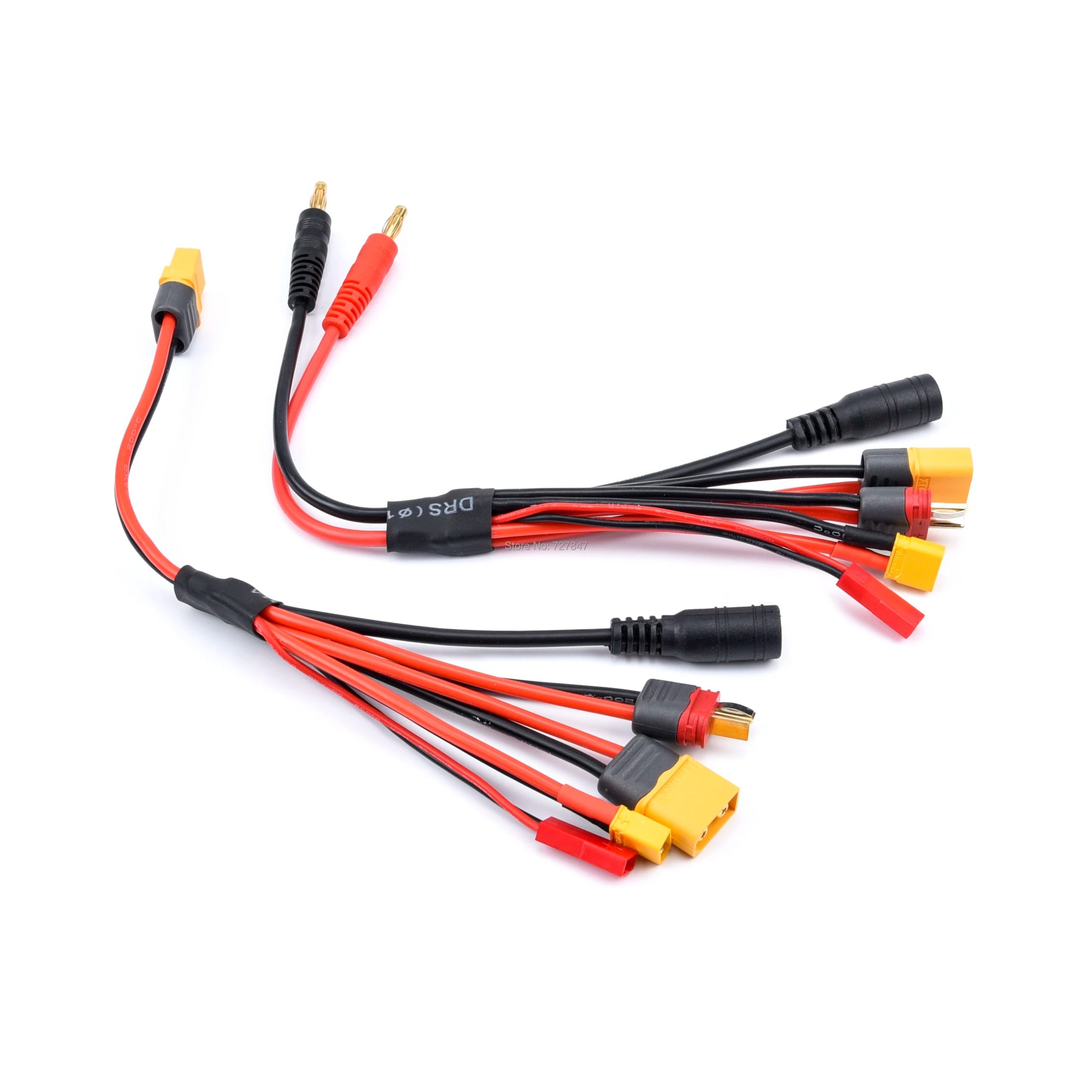 20cm 16AWG 4.0mm Banana Plug XT60 to 18awg XT60 XT30 DC5.5 Charger Adapter Cable for IMAX B6 ISDT Charger RC FPV Racing Drone