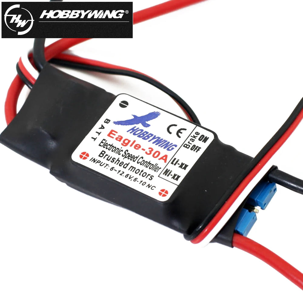 Hobbywing Eagle 20A/30A 2-3S 1A/5V BEC Brushed ESC Speed Controller For RC Airplane Plane 370 380 390 280 270 Model Toys - Image 6