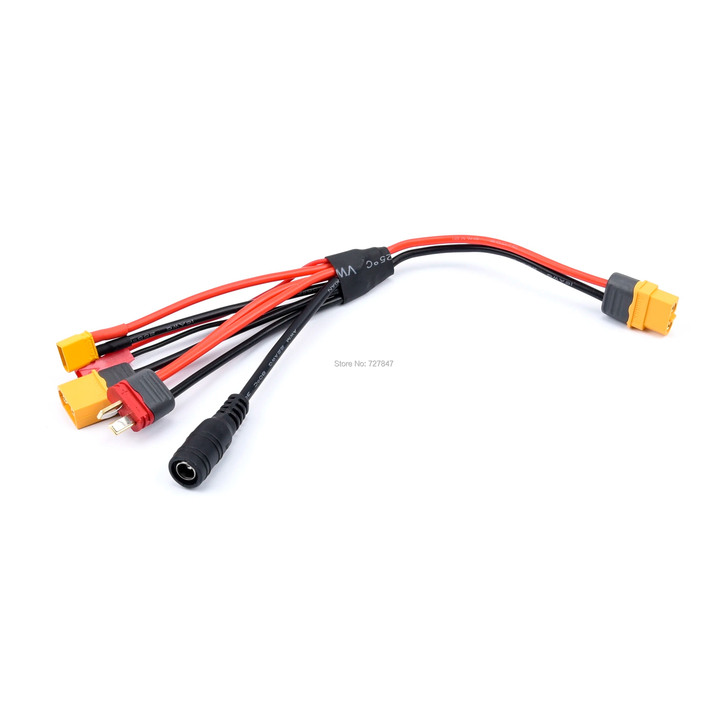 20cm 16AWG 4.0mm Banana Plug XT60 to 18awg XT60 XT30 DC5.5 Charger Adapter Cable for IMAX B6 ISDT Charger RC FPV Racing Drone - Image 2