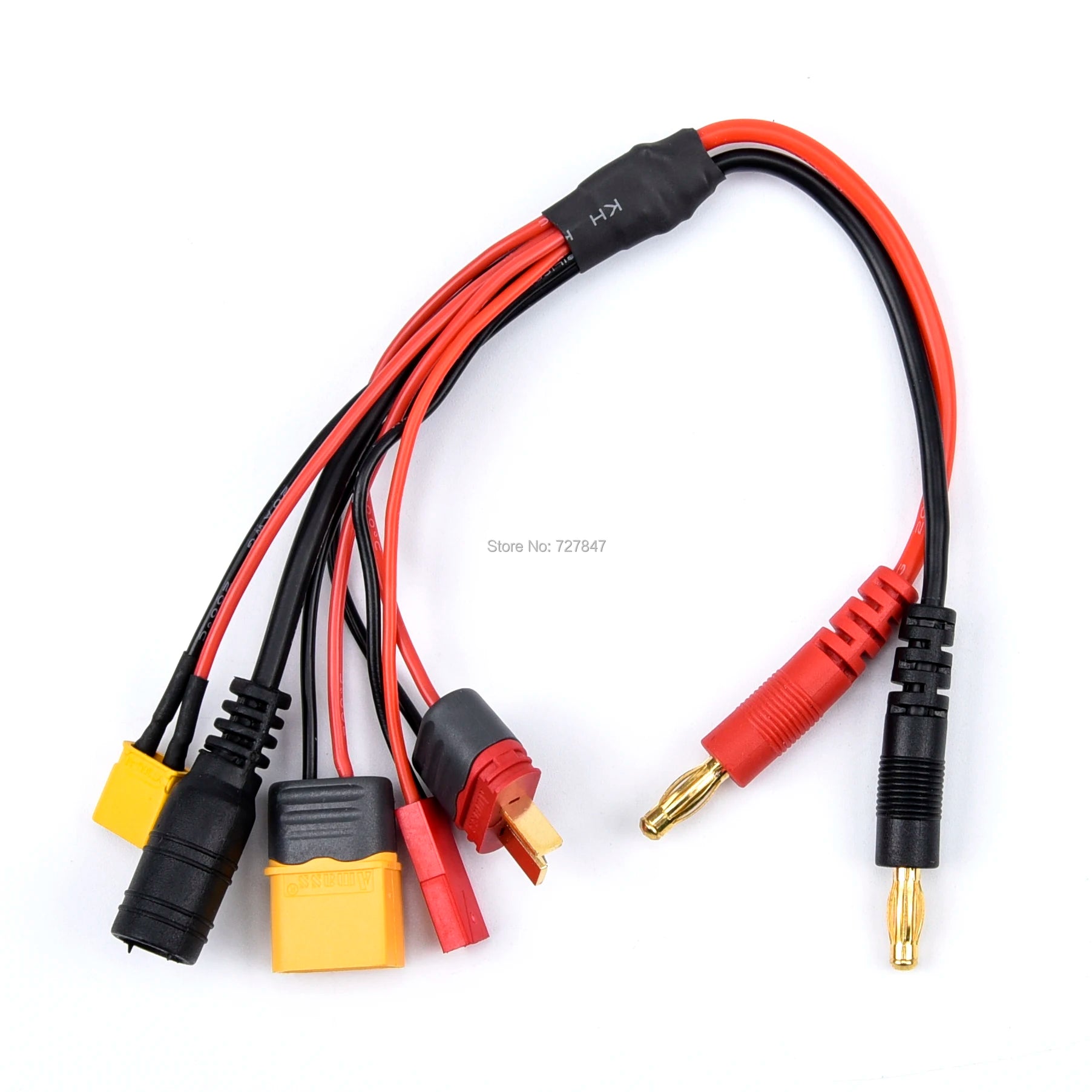 20cm 16AWG 4.0mm Banana Plug XT60 to 18awg XT60 XT30 DC5.5 Charger Adapter Cable for IMAX B6 ISDT Charger RC FPV Racing Drone - Image 4