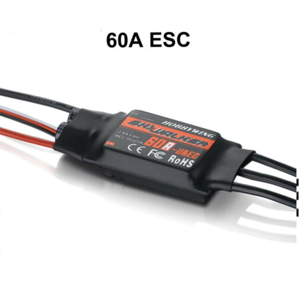 Hobbywing SKYWALKER ESC 2 - 6s 15A/20A/30A/40A/50A/60A/80A Build in bec UBEC Brushless RC heliCopter airplane Quadcopter - Image 11