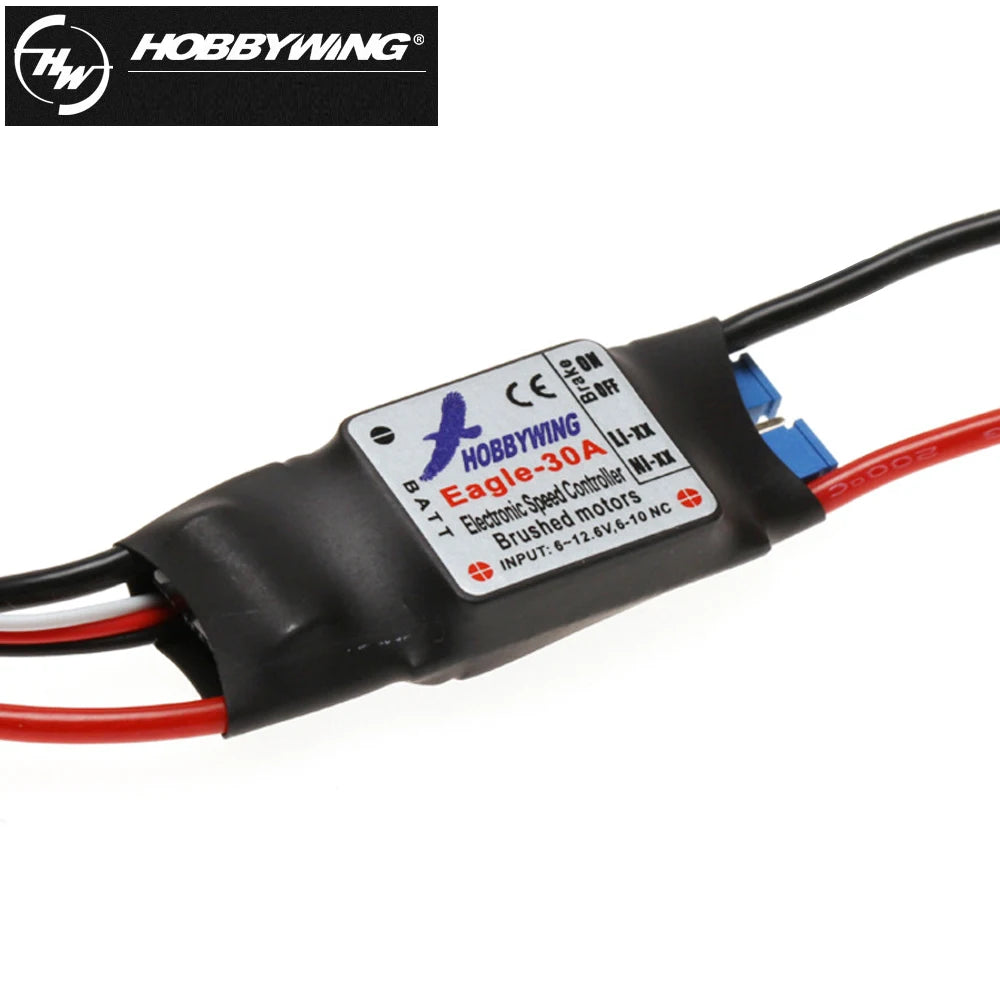Hobbywing Eagle 20A/30A 2-3S 1A/5V BEC Brushed ESC Speed Controller For RC Airplane Plane 370 380 390 280 270 Model Toys - Image 5