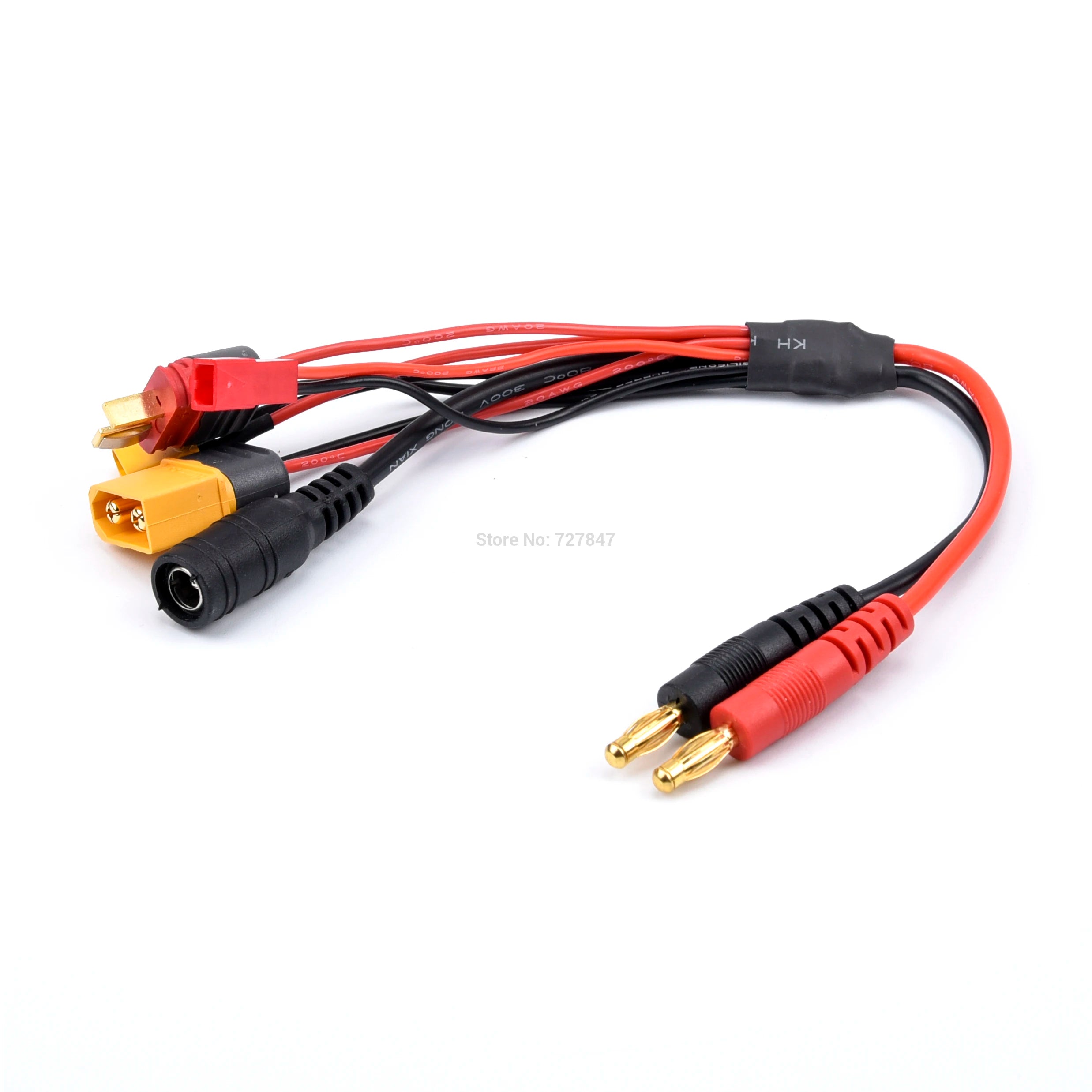 20cm 16AWG 4.0mm Banana Plug XT60 to 18awg XT60 XT30 DC5.5 Charger Adapter Cable for IMAX B6 ISDT Charger RC FPV Racing Drone - Image 7