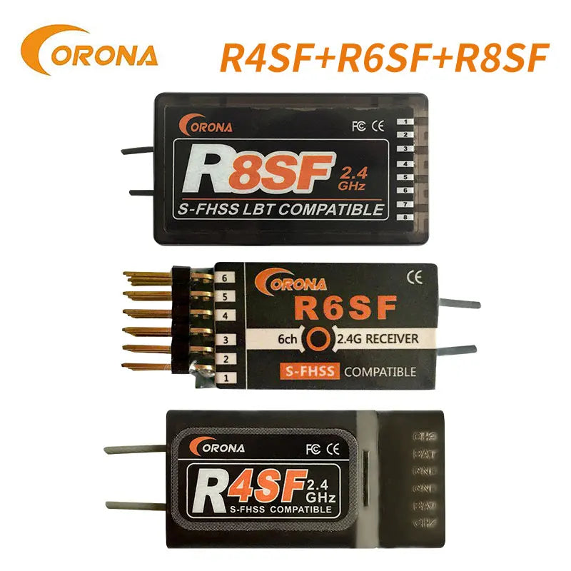 Corona 2.4G R4SF R6SF R8SF S-FHSS/FHSS Receiver Compatible FUTABA S-FHSS T6J T8J T14SG 16SZ Airplane Helicopters Car - Image 6