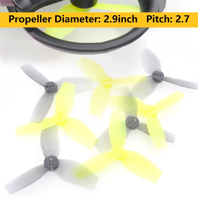 4/10Pairs HQProp HQ DT2.9X2.7X3 2927 Propeller 3-Blade CW&CCW PC Props For DJI Avata RC FPV Cinewhoop Drone Quadcopter Freestyle - Image 2