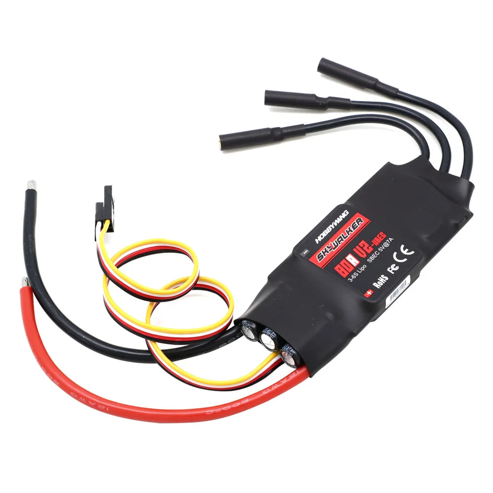 Hobbywing Skywalker 40A 50A 60A 80A 15A 20A 30A 100A 120A V2 130A160A ESC Speed Controller With UBEC For RC Airplanes Helicopter - Image 6