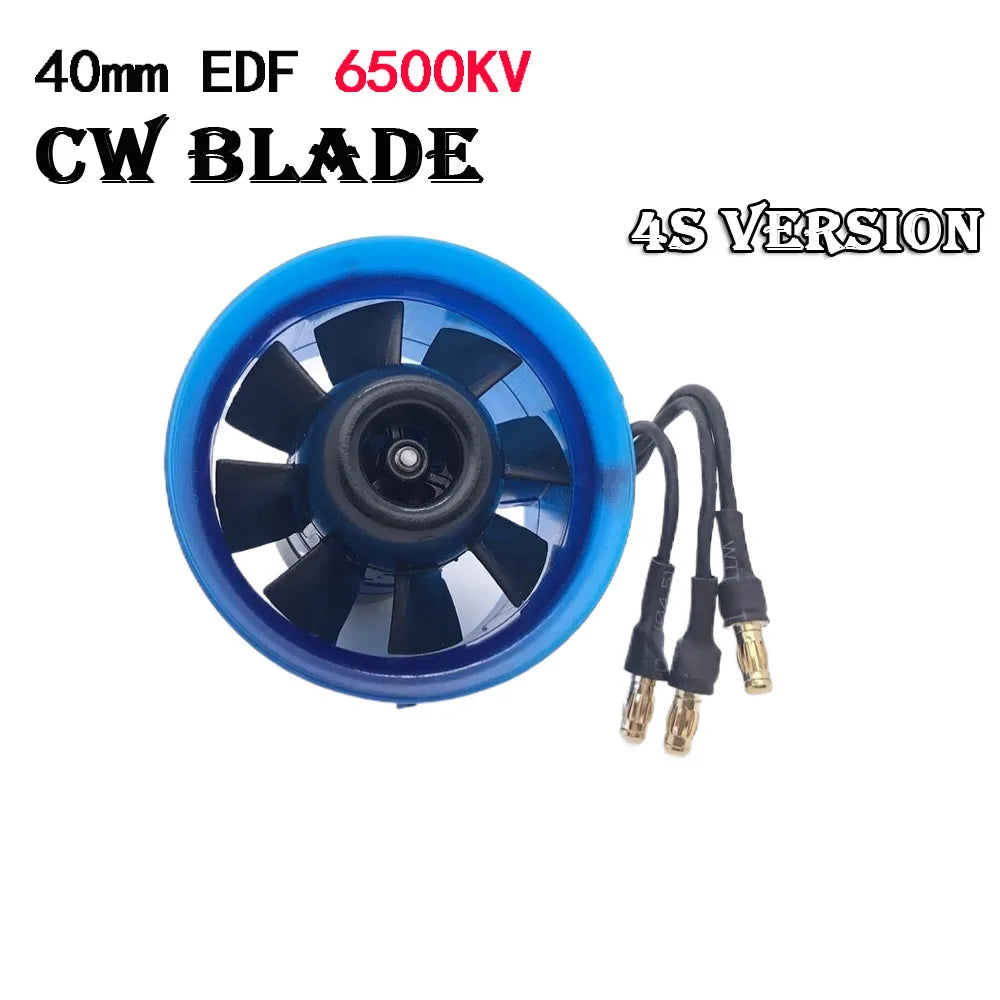 Hobbyocean 40mm EDF 8 baldes CCW/CW Ducted fan system with 6500KV 8600KV Brushless Motor 3S/4S for RC Airplane Model Jet Plane - Image 7