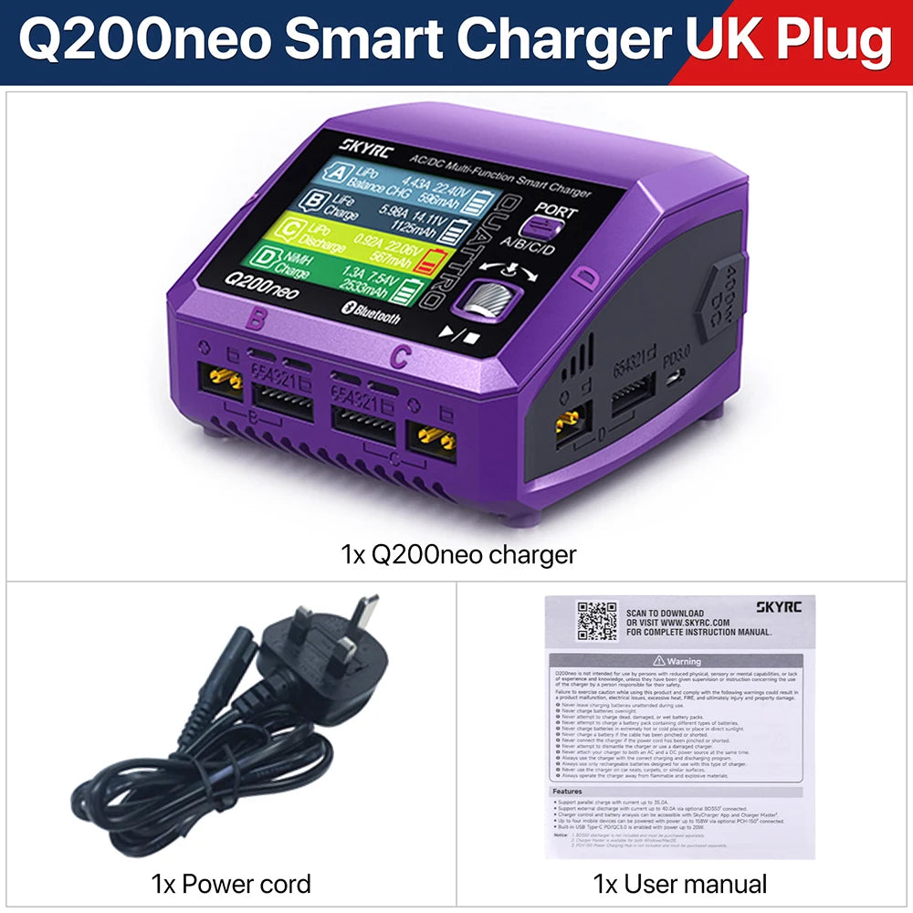 SkyRC Q200neo Lipo Battery Balance Charger Discharger AC200W DC400W for 1-6S LiPo - Image 9