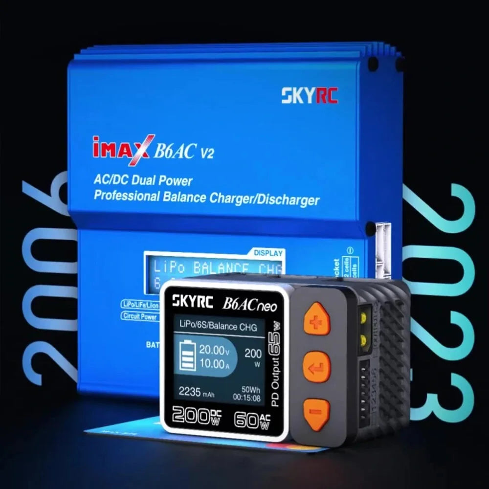 SKYRC B6AC NEO Smart Charger AC 60W DC 200W 10A Battery Balance Charger for for 1-6S Lipo LiFe Lilon LiHV 1-15S NiMH NiCd - Image 2