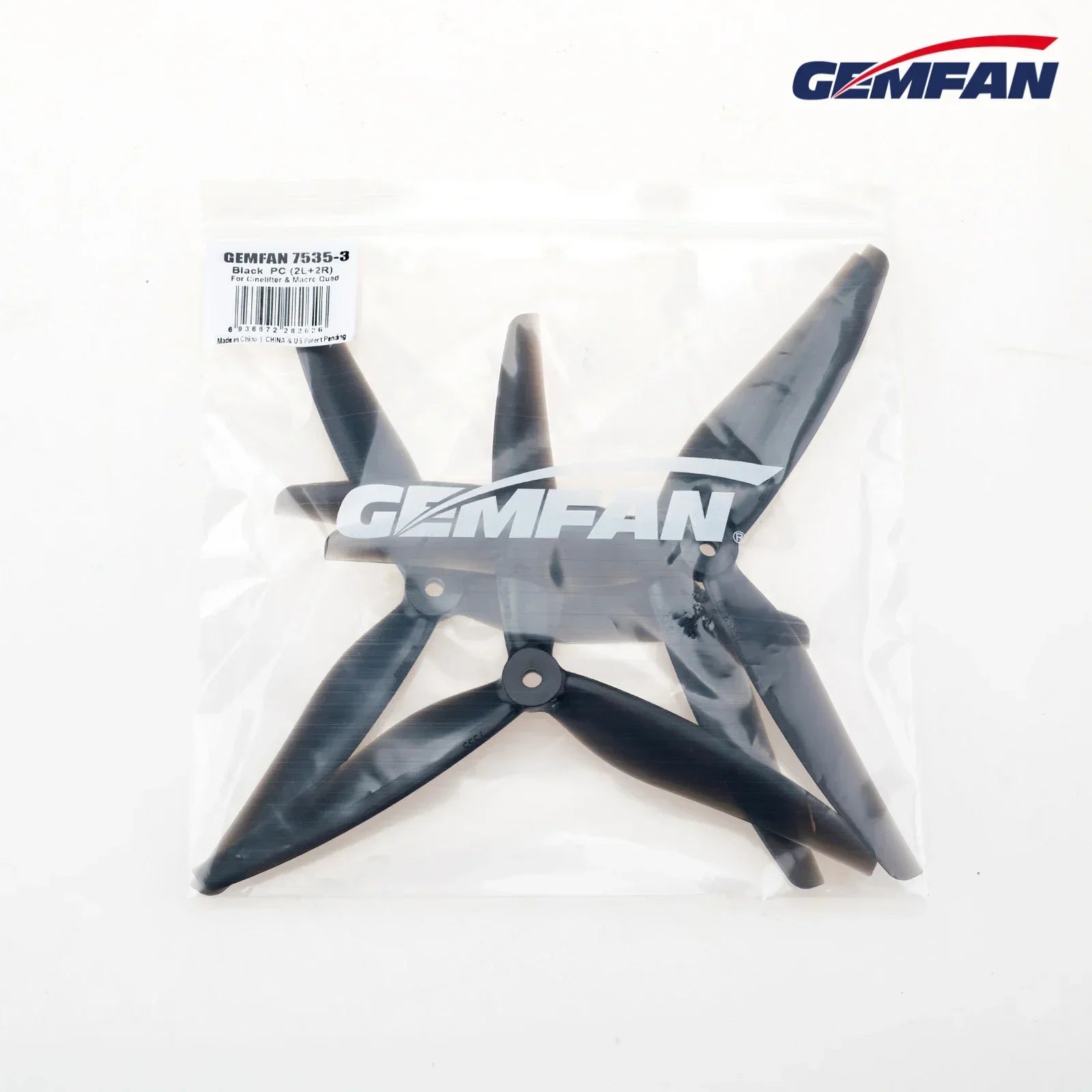 2Pairs(2CW+2CCW) Gemfan Cinelifter 7535 7.5X3.5X3 3-Blade Glass Fiber Nylon / PC Propeller - Image 4