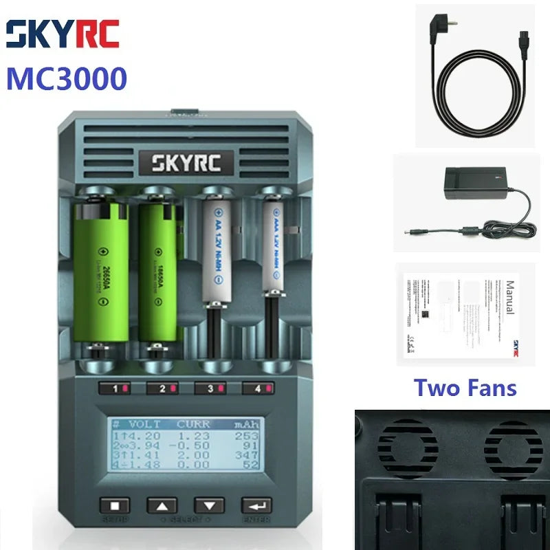 SKYRC MC3000 Bluetooth Cylindrical Battery Charger With Headset By Phone For Ni-MH Nickel-Nickel-Zinc Battery - Image 6
