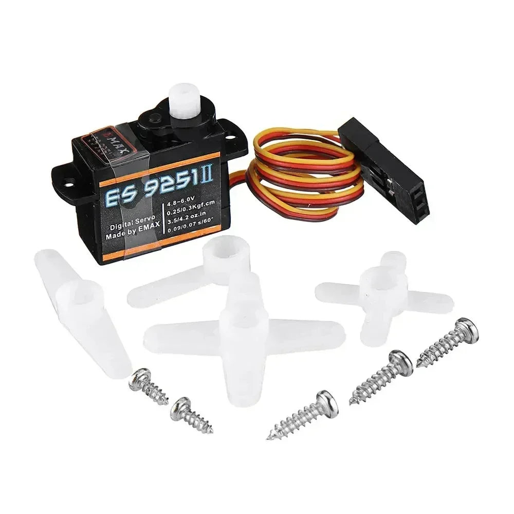 EMAX New ES9051 ES9251 4.3g/2.5G Digital Servo Motor Plastic Gear 0.8kg Torque for 3D F3P Airplanes - Image 4