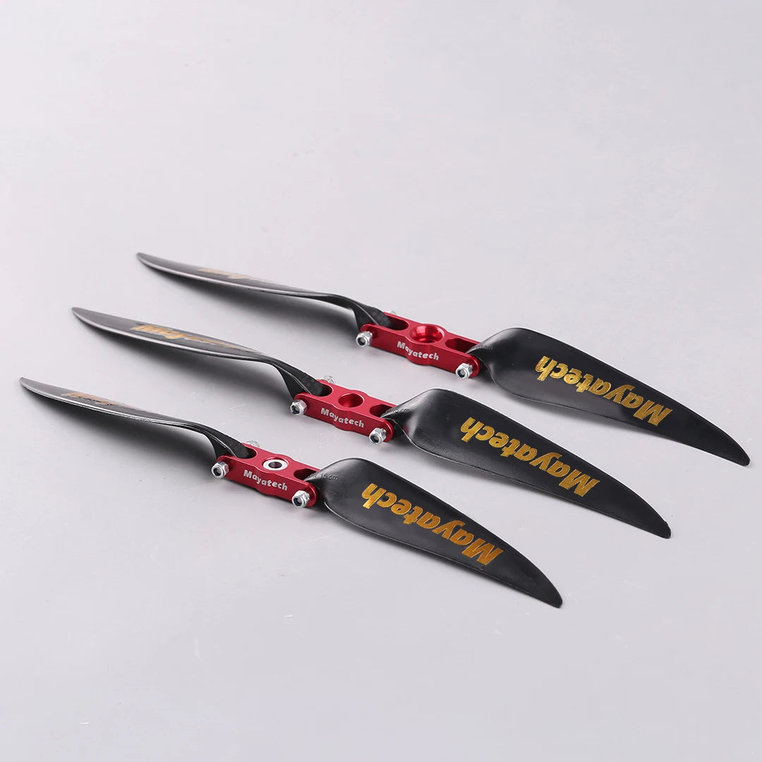 Mayatech 8MM Package for sale model aircraft metal folding propeller + folding nylon propeller fixed wing propeller clamp seat - Image 3