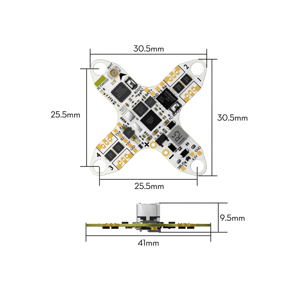 Flywoo GOKU F405 HD 1S 5A AIO FC 2.6g for Micro HD FPV Drone - Image 5