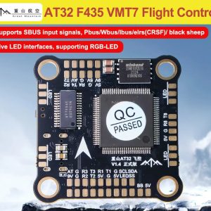 GreatMountain AT32 F435 VMT7 flight control Supports X8 mode with two SH1.08P interfaces Support SBUS input signal