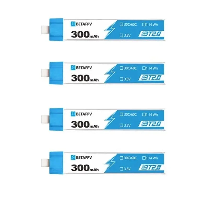 BETAFPV BT2.0 1S 300mAh Battery 3.8V 4.35V 30C/60C Lipo for Cetus FPV Googles Tiny Whoop Drone Meteor65 - Image 7