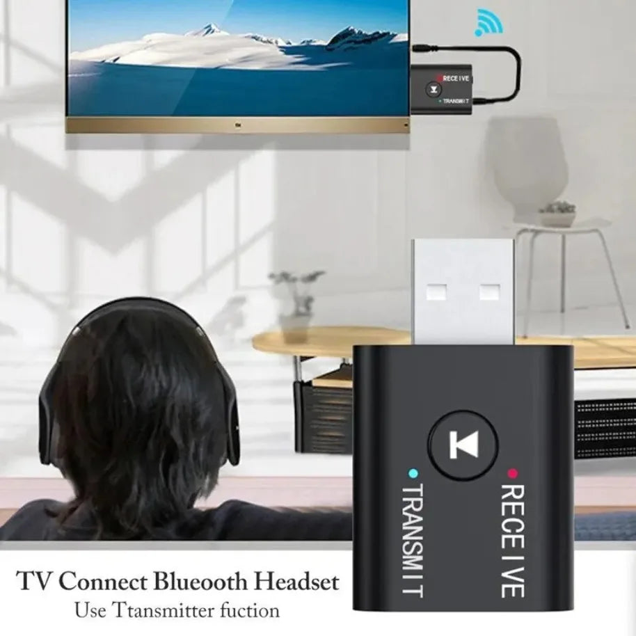 Bluetooth 5.0 Transmitter Receiver 3.5mm AUX Jack RCA USB Dongle Stereo Wireless Audio Adapter for TV Car Kit Speaker Headphone - Image 3
