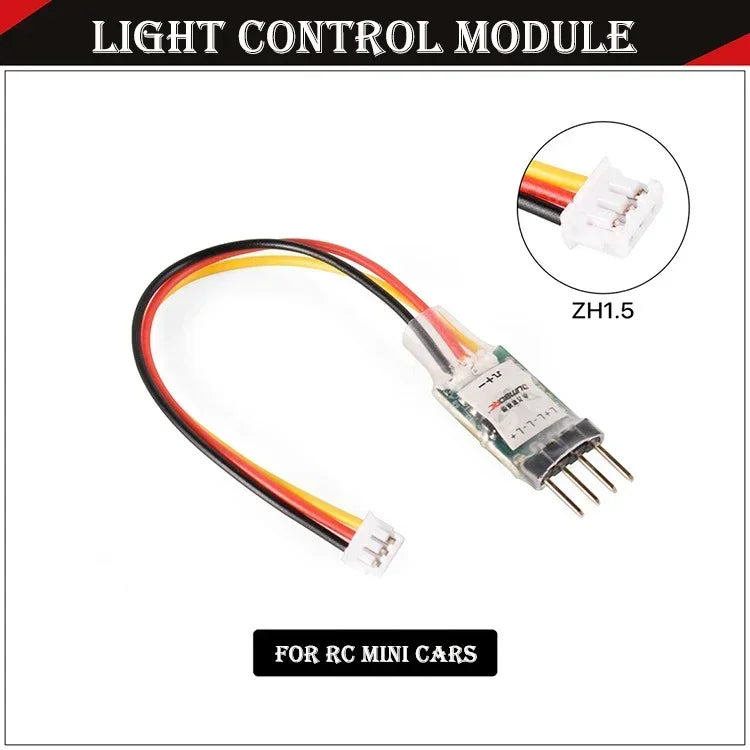 DUMBORC 3CH LED Lamp Light Controller Switch Panel System Turn on/off ZH1.5/JR Plug for RC Mini Car Fixed-wing Aircraft Parts - Image 7