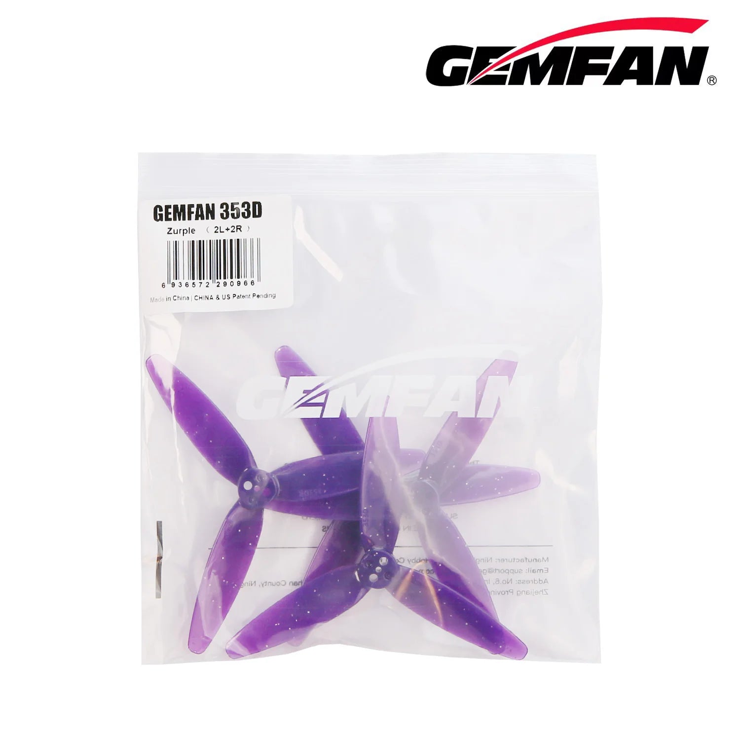 2Pairs Gemfan 353D 3D 3 Blade propeller 1.5mm 3 Holes For Small-sized Dual-rotor Freestyle Racing Drones - Image 5