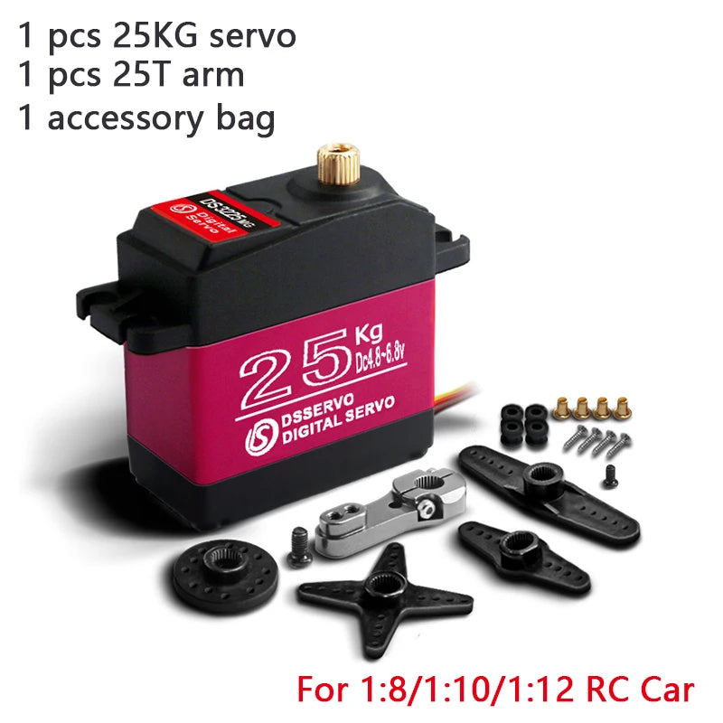 1X Waterproof Servo 20Kg 25Kg 30Kg 35Kg 40Kg High Speed servo Metal Gear Digital Servo RC Baja Servo For 1/8 1/10 Scale RC Cars - Image 9