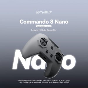 iFlight Commando 8 Nano Transmitter Radio - ELRS 2.4GHz 100mW FPV remote control for FPV Parts