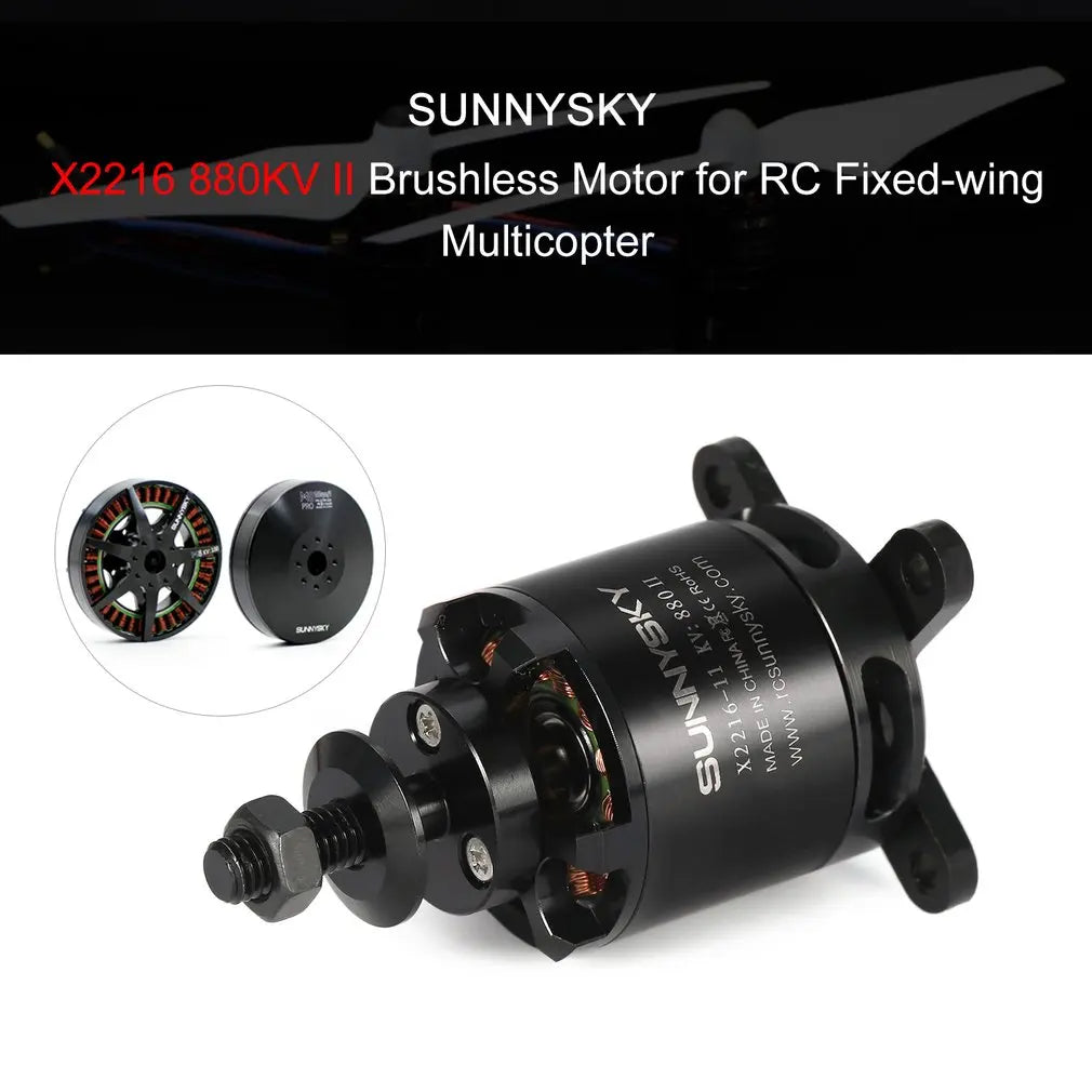 1PC Original SUNNYSKY X2216 KV880/KV1100/KV1250/KV1400/2400KV Brushless Motor (Flat Shaft ) for RC F3A 182 fixed-wing aircraft - Image 6
