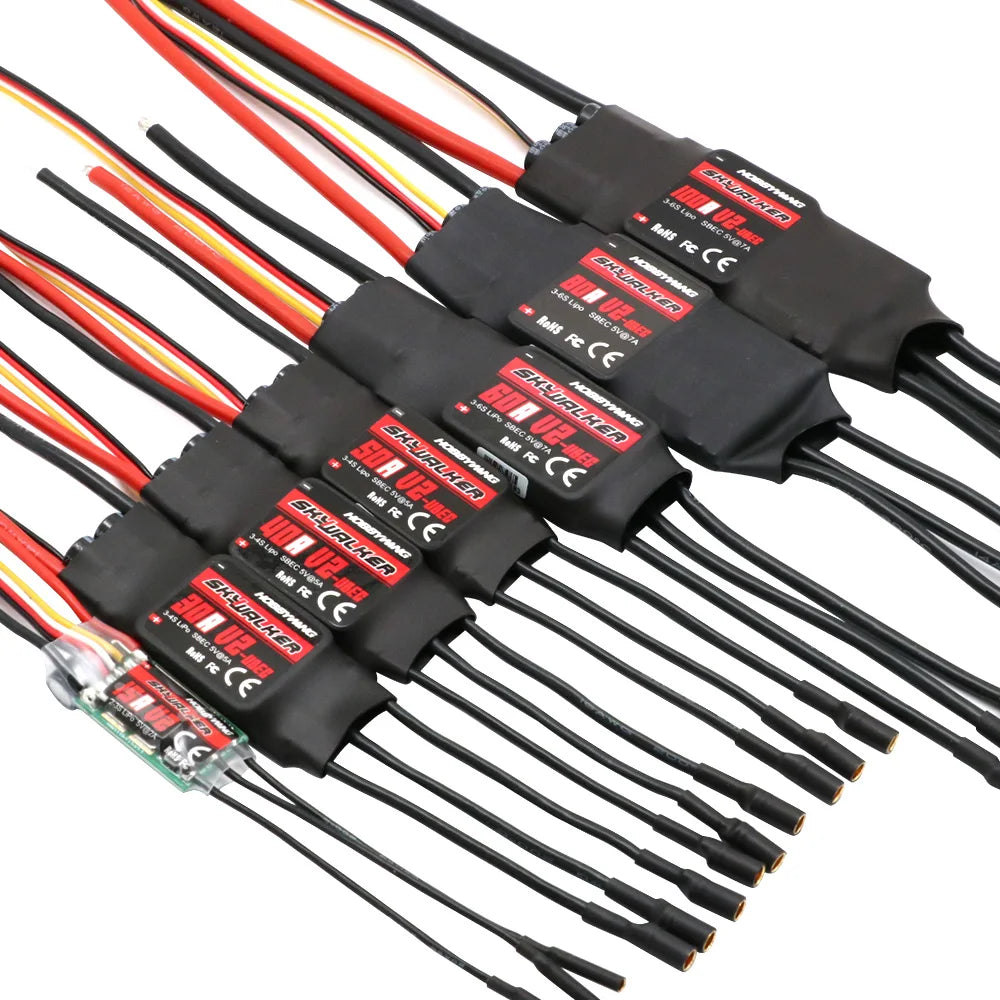 Hobbywing Skywalker 40A 50A 60A 80A 15A 20A 30A 100A 120A V2 130A160A ESC Speed Controller With UBEC For RC Airplanes Helicopter - Image 2