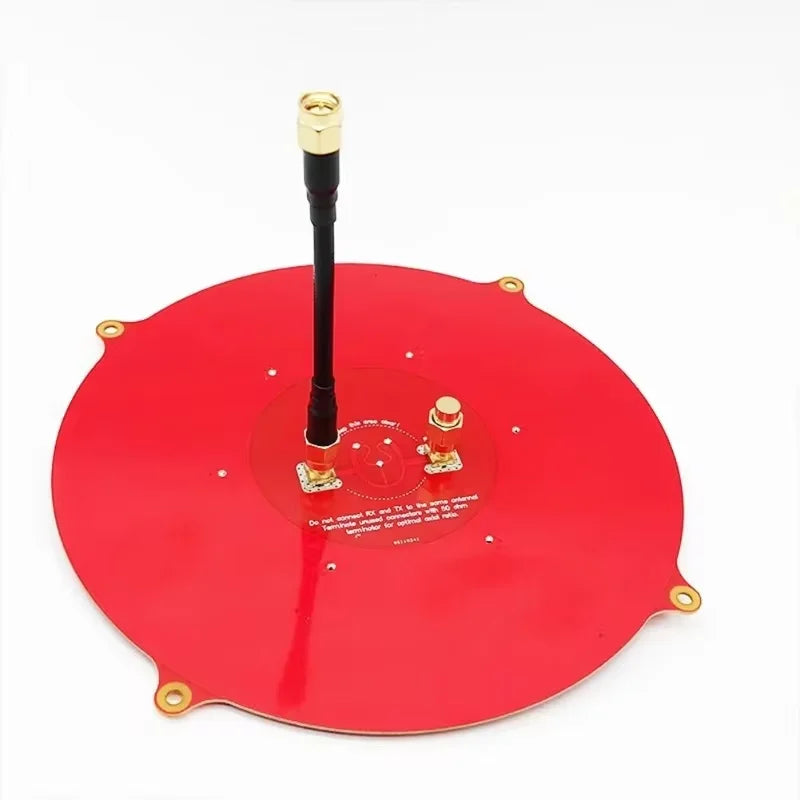 150mm Triple Feed Patch SMA 5.8GHz 14DBi Pagoda Array FPV Antenna Image Transmitter Flat Panel Antenna for FPV Drone Red - Image 3