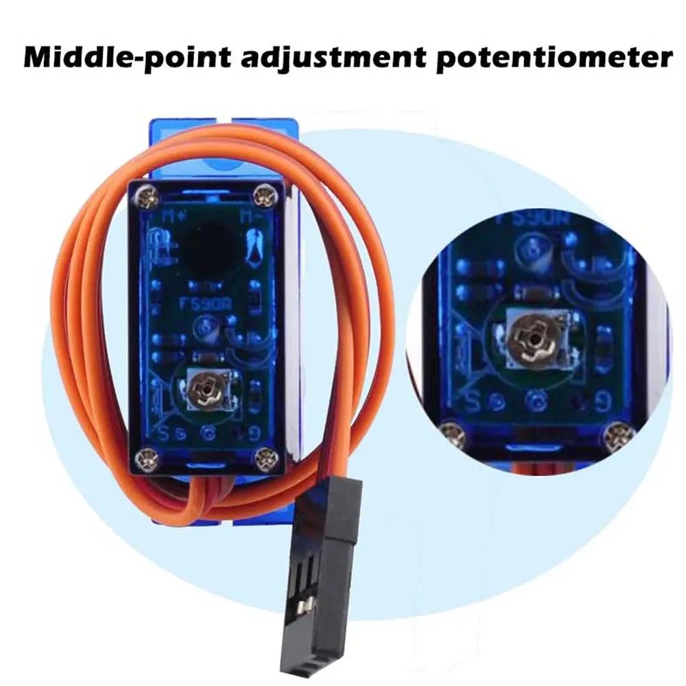 Feetech Mini FS90R Micro Servo 360 Degree Continuous Rotation RC Servo Motor 9g for Arduino Robotic Helicopter Airplane Boat DIY - Image 4