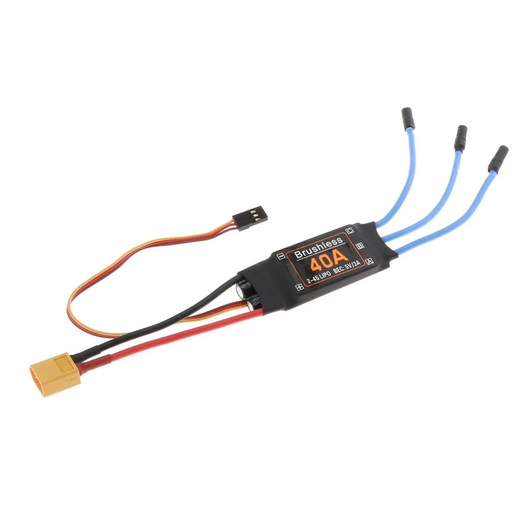 40A Brushless ESC 2-4S Electronic Speed Controller With 5V 3A UBEC 3.5MM Banana Head For RC FPV Quadcopter Airplanes Helicopter - Image 4