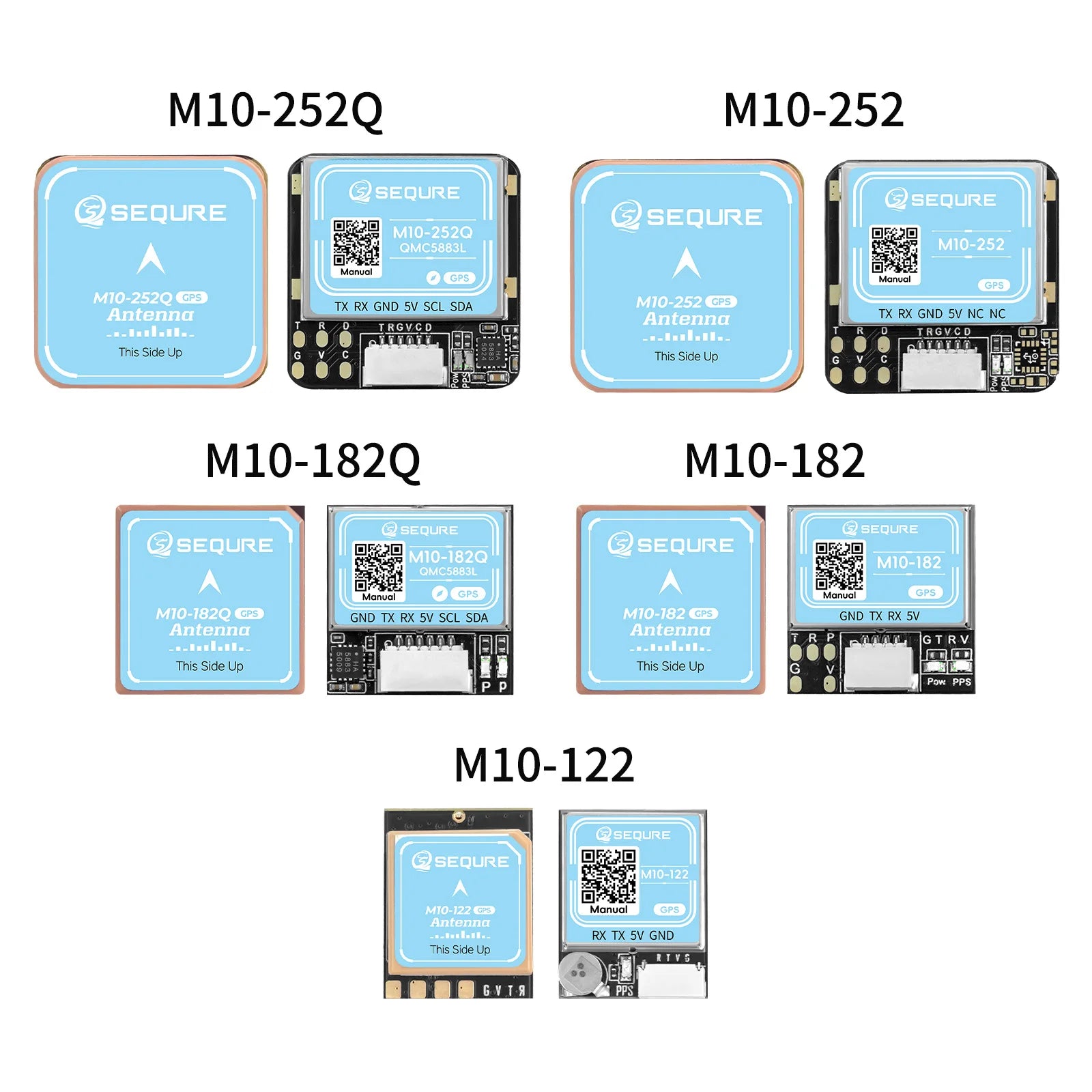 SEQURE M10 Second-generation GPS Fast Positioning Betaflight INVA Ardupilot Fixed-wing Racing Drone FPV Return QMC5883 Compass