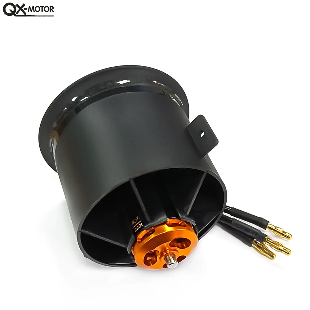 QX-MOTOR 70mm 12Blade Ducted Fan EDF with 6S Brushless Motor use 100A ESC Suitable for Jet Helicopter Drone Fixed-wing Parts - Image 8