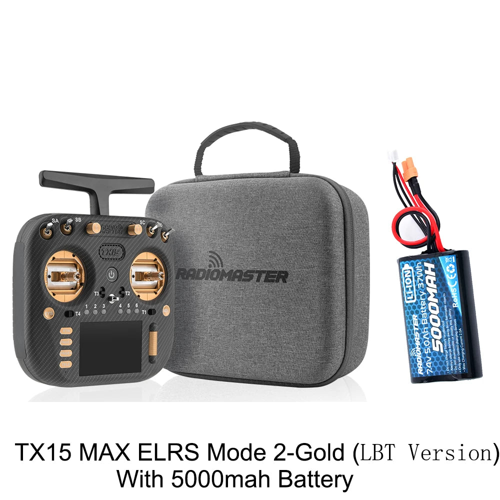 Radiomaster TX15 Max 3.5inch IPS Touchscreen Radio Controller ExpressLRS With AG02 CNC Hall Gimbal Built-in Gyro Microphone - Image 29