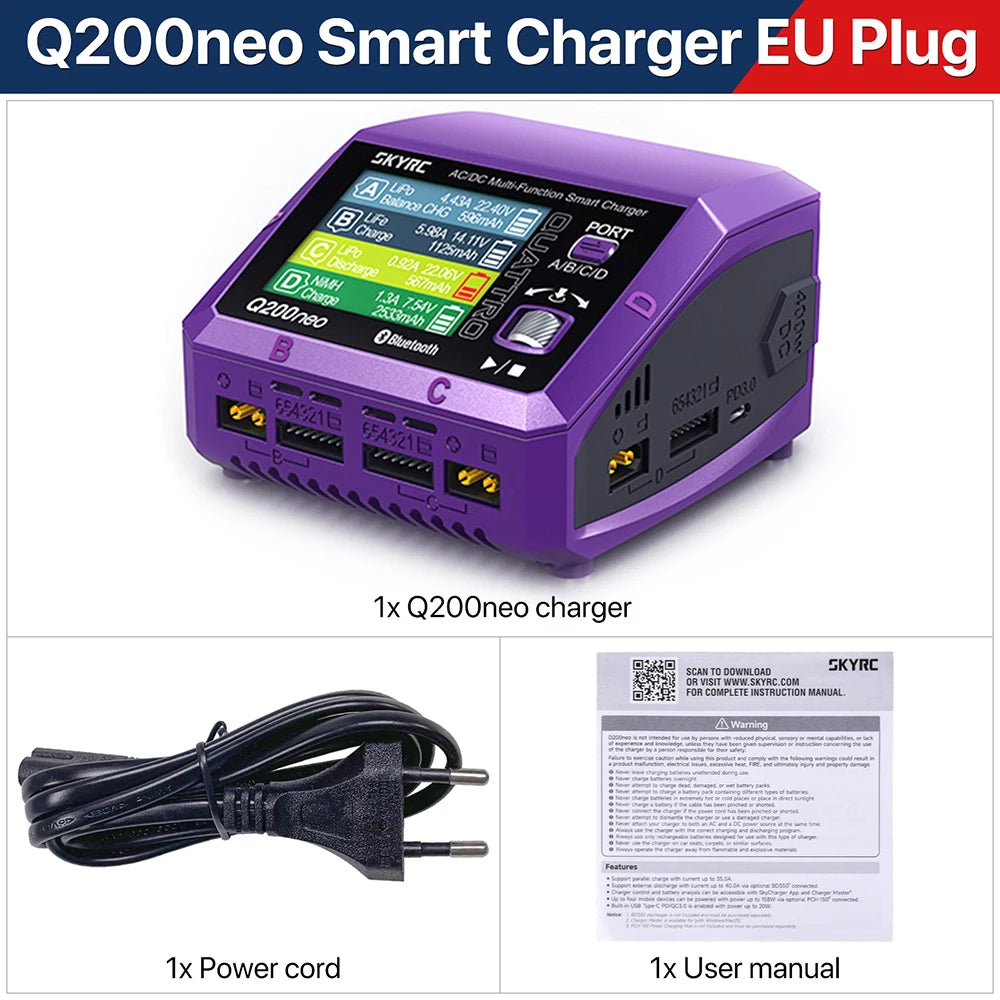 SkyRC Q200neo Lipo Battery Balance Charger Discharger AC200W DC400W for 1-6S LiPo - Image 7