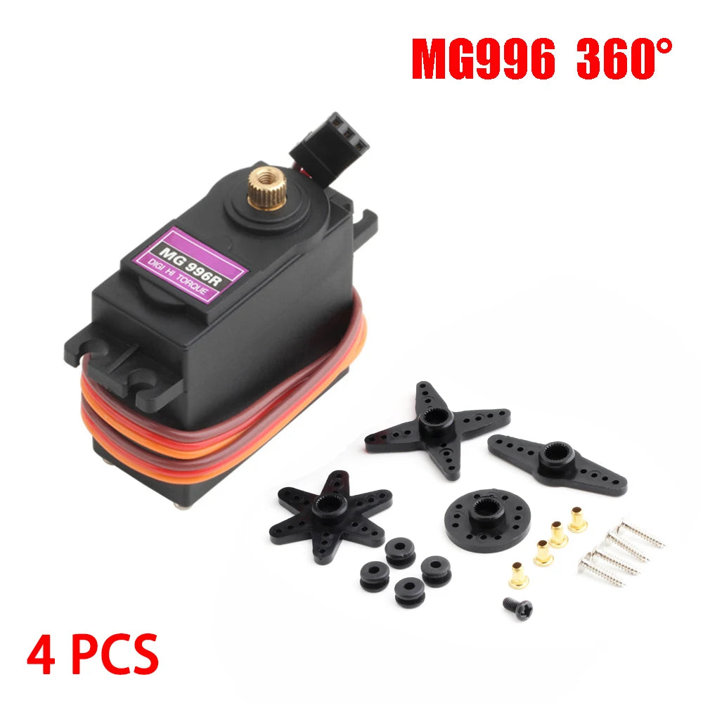 4PCS 13KG 15KG Servos Digital MG995 MG996R Servo All Metal Gear for JR Car RC Model Helicopter Boat Arduino UNO DIY - Image 10