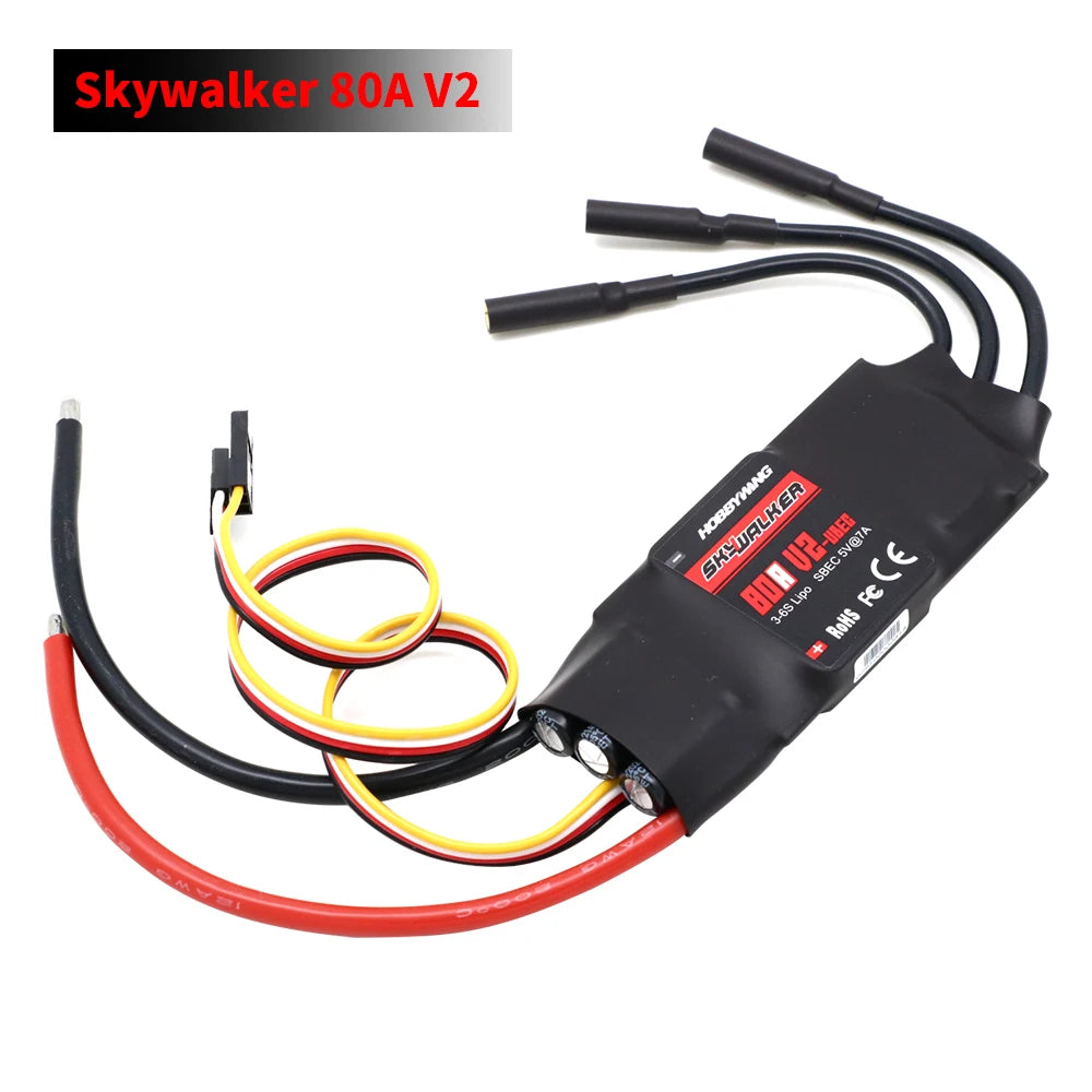 Hobbywing Skywalker 40A 50A 60A 80A 15A 20A 30A 100A 120A V2 130A160A ESC Speed Controller With UBEC For RC Airplanes Helicopter - Image 13