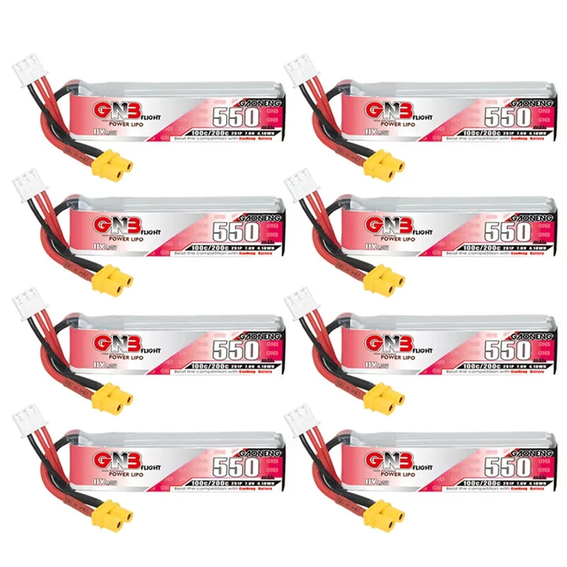 GNB HV 7.6V 550mAh 100C/200C Lipo Battery Tinyhawk For RC Helicopter Quadcopter FPV Racing Drone Spare Parts 2S Battery - Image 13